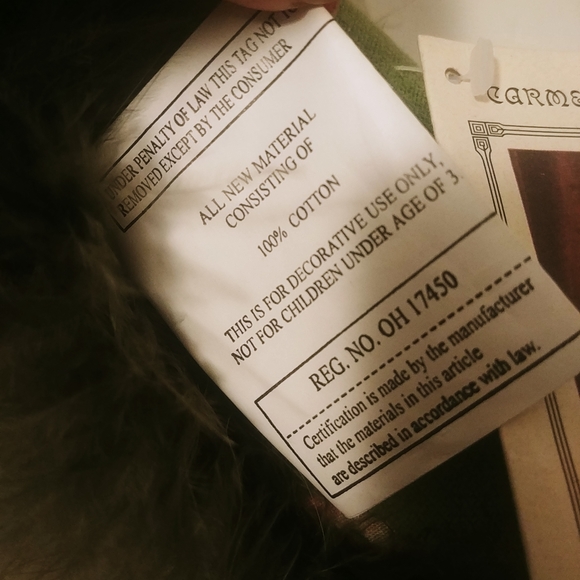 Carmen Manago E.Green and Lavender Handmade  Pillow Lady Swan Feather Trim - Picture 6 of 7